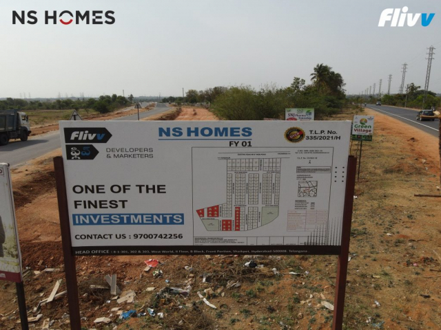 NS Homes board at road
