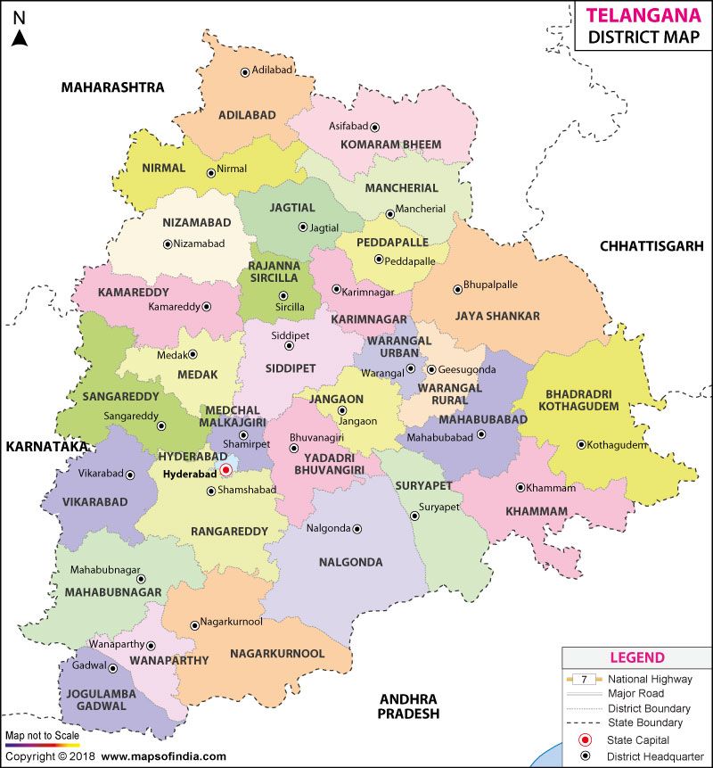 Telangana Map