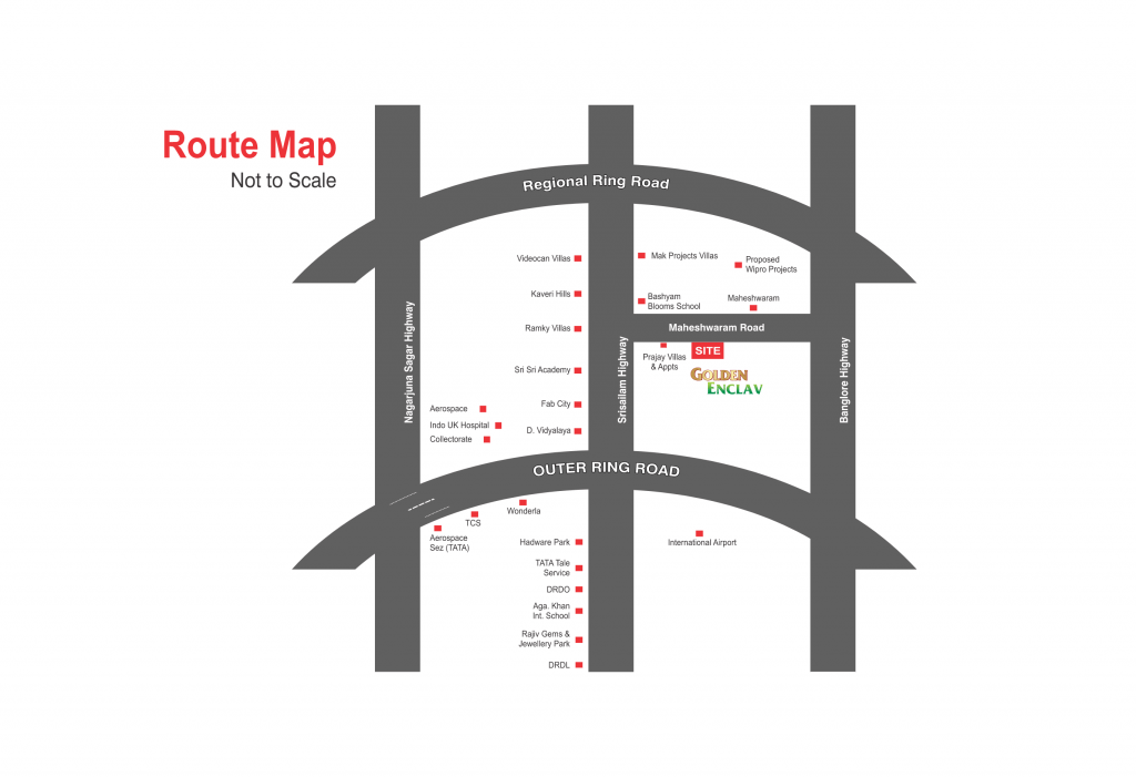 Golden Enclave Route Map
