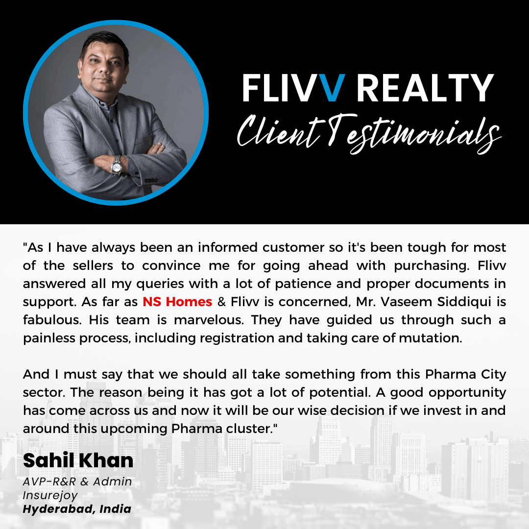 Sahil Khan Client Testimonial for Flivv Realty & NS Homes